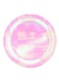 partydeco 6 assiettes en papier brillant étoile 23cm