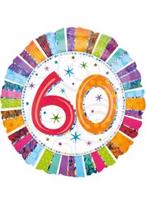 Amscan Ballon coloré 60 ans 45cm