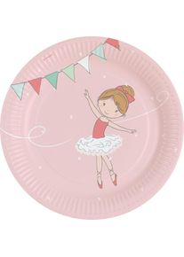 Amscan 8 petites assiettes ballerines 23cm