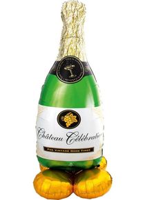 Amscan Ballon aluminium sur pied géant Bouteille de champagne AirLoonz 1,3m