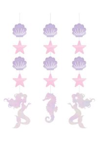 3 suspensions Mermaid Treausres 57cm