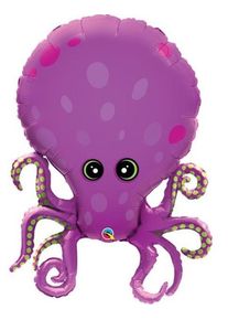 Ballon en aluminium Squid Eddy 89cm