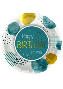 Folat Points d'aquarelle Ballon en aluminium d'anniversaire 45cm