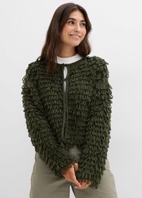 bonprix Kardigan z grubej dzianiny, zielony, 48/50