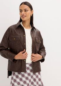 bonprix Női Ing bőrut&aacute;nzatb&oacute;l, haszn&aacute;lt hat&aacute;sban, barna, 46