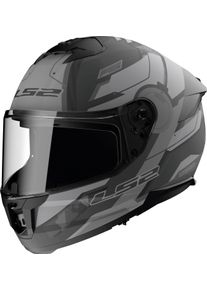 LS2 FF808 Stream II Shadow, integraalhelm , kleur: Mat Donkergrijs/Grijs , maat: M