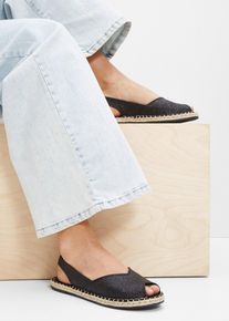 Espadriller - svart - storlek 38 - bonprix