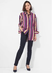 Seidensticker Hemdbluse in blau / magenta / gemustert - Alba Moda