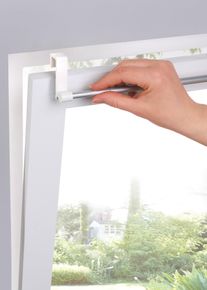 Utdragbar gardinstång med fäste upptill - silver - storlek 40-60 cm - bonprix