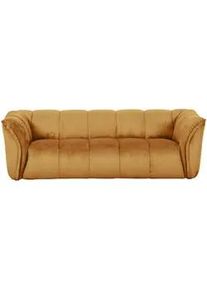 Mid.you Bigsofa , Orange , Textil , 220x67x106 cm , Rücken echt , Wohnzimmer, Sofas & Couches, Sofas, Textilsofas