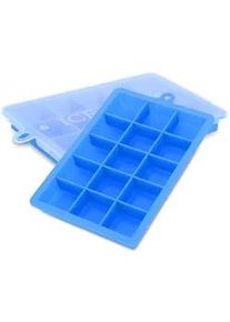 Intirilife Eiswürfelform 2er Set , Blau , Kunststoff , 13x2.5x18 cm , Essen & Trinken, Barausstattung