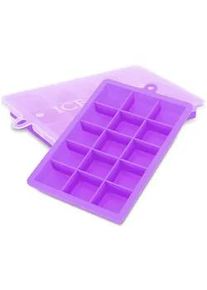 Intirilife Eiswürfelform 2er Set , Lila , Kunststoff , 13x2.5x18 cm , Essen & Trinken, Barausstattung