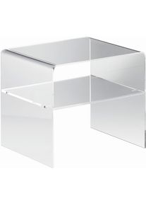 Beistelltisch, Klar, Kunststoff, 33x35x40 cm, Wohnzimmer, Wohnzimmertische, Beistelltische