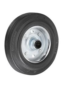 Massief rubberen wiel, plaatstalen velg, rollagers, wiel-Ø x breedte 380 x 85 mm