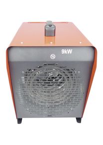 Ventilatorkachel, 9000 W, 9 kW, IP24, l x b x h 300 x 430 x 390 mm