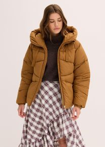 bonprix Női V&iacute;zlepergető steppelt dzseki, barna, 48