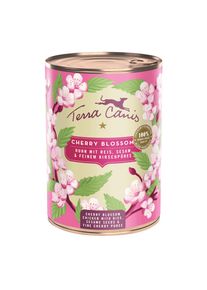 Lot économique : 12 x 400 g Terra Canis Menu Floralis Cherry Blossom : poulet, nourriture humide pour chien