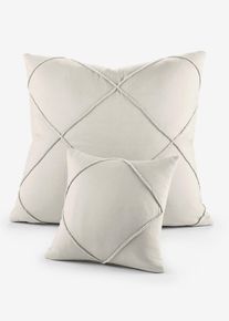 Sengeteppe med rektangler, beige, st&oslash;rrelse 140x210 cm, bonprix