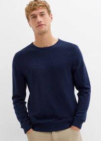 Maglione in filato fine con lana merino, Blu, Taglia 48/50 (M), bonprix