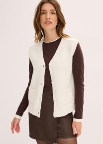Gilet in maglia, Bianco, Taglia 58/60 (XXL), bonprix