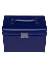 Windrose Merino Schmuckkoffer 24,5 cm blau