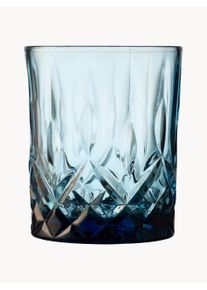 Lyngby Glas Szklanka do whisky Sorrento, 320 ml, 4 szt. Niebieski Ø 8 x W 9 cm