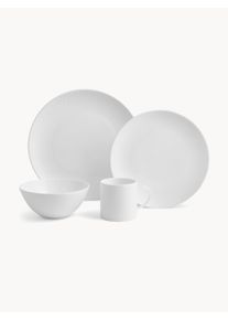 Wedgwood Komplet naczyń śniadaniowych z porcelany kostnej Gio, dla 4 osób (16 elem.) Biały Różne rozmiary