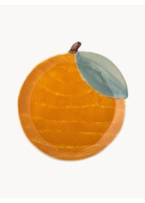 Bloomingville Mini Ručne maľovaný detský tanier Agnes Červená, Zelená Keramika Ø 16 x V 2 cm