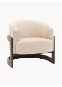 Gallery Direct Sillón Cercola Blanco Tela, Madera An 80 x F 70 cm
