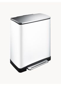 EKO Kosz na śmieci Recycle E-Cube, 28 l + 18 l Biały Stal nierdzewna S 50 x W 65 cm, 28 l + 18 l