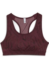 Puma, Sport-BH, 4keeps Bra – Padded – Ribbon Stripe Print (XXL), Rot