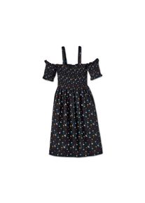 Tchibo - Off-Shoulder-Kleid - Mädchen - Gr. 134/140 - schwarz/print
