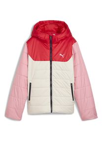 Puma, Jungen, Laufjacke, ESS Hooded Padded Jacket (176), Weiss, 176