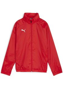 Puma, Jungen, Laufjacke, teamGOAL Allweather Jacket Jr (140), Rot, 140