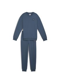 Puma, Jungen, Laufjacke, ESS ELEVATED Relaxed Crew Sweat Suit FL B (164), Blau, 164