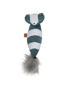 D&D D&D Rocco Catnip Washbär, 40 x 11 cm, blau (Plüschspielzeug Katze), Katzenspielzeug