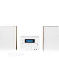 Thomson Micro Sound System Bt Radio Fm (Bluetooth, 1x 40 W), Stereoanlage, Silber, Schwarz