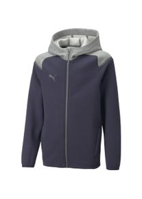 Puma, Jungen, Laufjacke, teamCUP Casuals Hooded Jkt Jr (164), Blau, 164