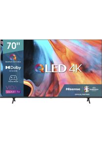 HISENSE QLED-Fernseher »70E77HQ« 176,5 cm/70 ′′ Smart-TV in schwarz, Größe 70 ′′
