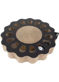 District 70 Katzen-Spielzeug Spielboard Sunny Black, 32 x 32 x 6 cm (Spielangel Katze), Katzenspielzeug