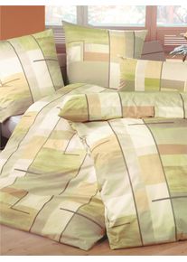 Biberna Bettwäsche 2 Stk. tlg. in grün, Größe B/L: 80 cm x 40 cm