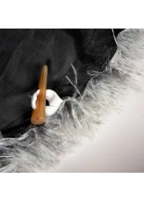 Duvoplus 2in1 Katzentunnel und -bett, 80x80x25cm, hellgrau, Katzentüre + Katzennetz