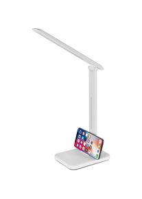 Blaupunkt, Tischlampe, 6W LED Schreibtischlampe - Weiss - Dimmbar - Einstellbare Helligkeit und Farbtemperatur (350 lm)