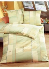 Biberna Bettwäsche 2 Stk. tlg. in grün, Größe B/L: 80 cm x 40 cm