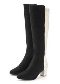 Lascana Damen Stiefel in schwarz/wei&szlig; ,Gr&ouml;&szlig;e 36, Witt, 100% Textil