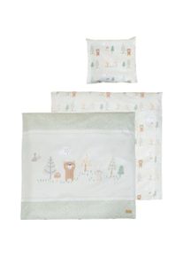Roba, Babybettwäsche, Wiegenset 2-teilig Woodland Buddies (80 x 80 cm, 35 x 40 cm)