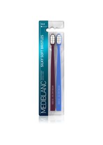 MEDIBLANC Toothbrush Silk spazzolino da denti con setole fini 2 pz