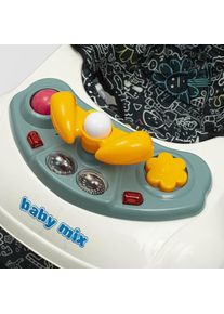 Baby Mix Lauflernwagen mit Schaukel und Silikonrädern grün