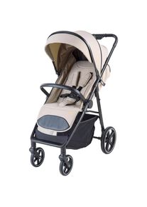 Jimmylee Buggy , Beige , Textil , 56x107x55 cm , EN 1888 , kugelgelagerte Räder, Griff in Lederoptik, Transportsicherung, Einhand-Faltmechanismus ,