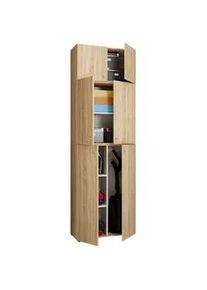 Vcm Mehrzweckschrank Lona XXL ca.70x223x39cm Eiche Dekor